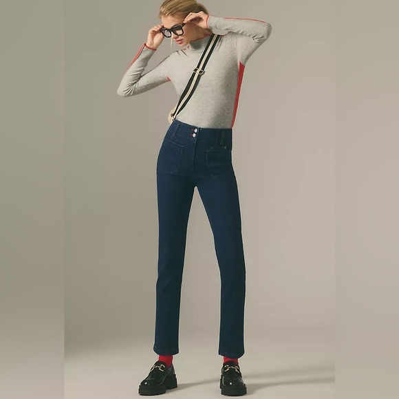Maeve The Junie High Rise Slim Leg Jeans 31T - Picture 3 of 13